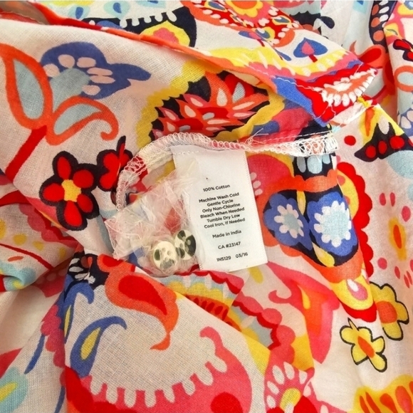 Talbots Multi-Colour Paisley Blouse - Picture 13 of 16